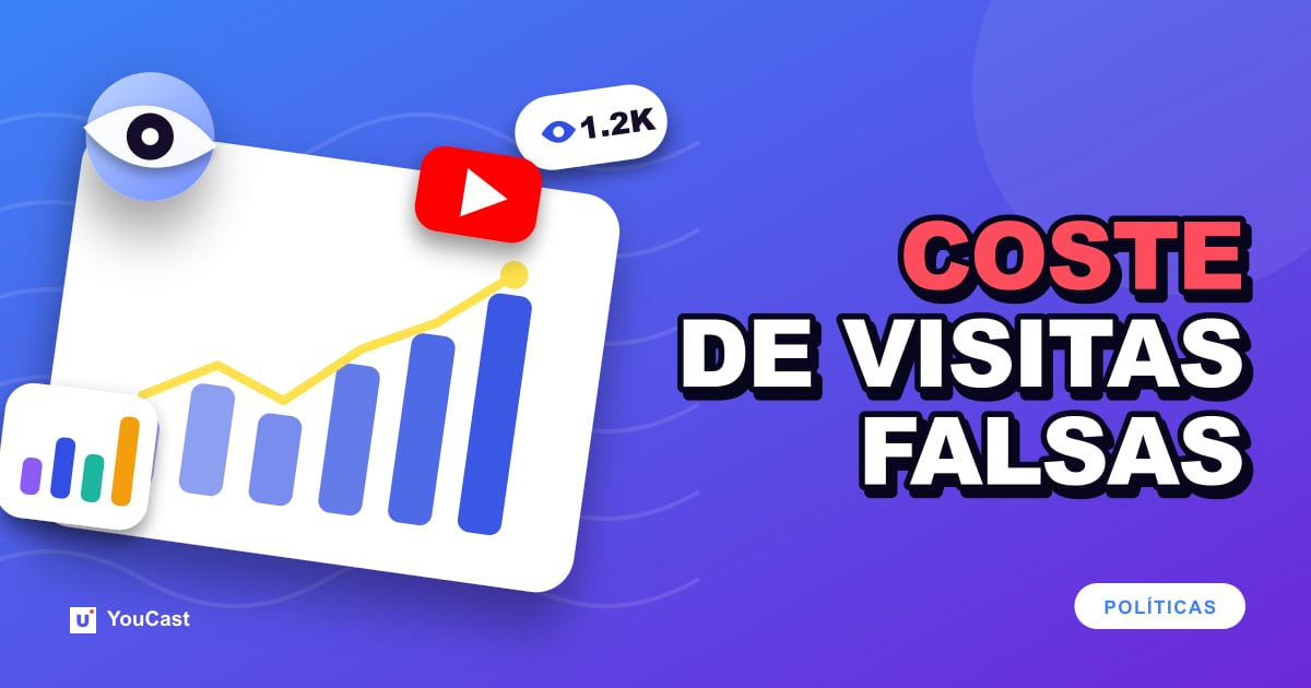 Tráfico no válido en YouTube: cómo las visualizaciones falsas afectan a los ingresos y los pagos Portada con el titular «COSTE DE VISITAS FALSAS»