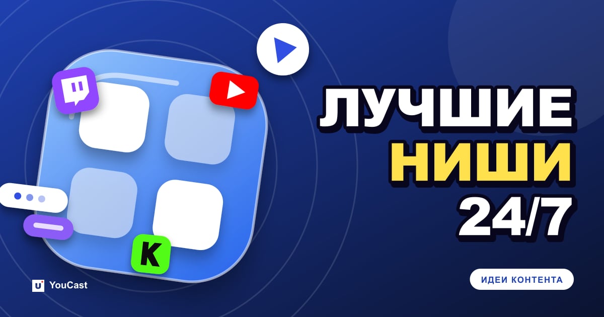 Обложка с заголовком «ЛУЧШИЕ НИШИ 24/7»