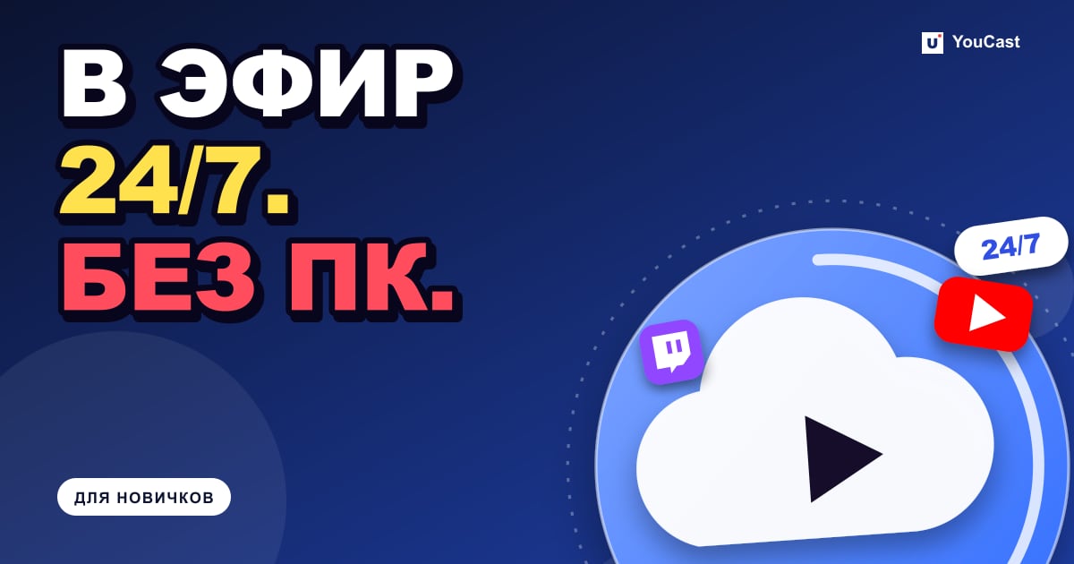 Обложка с заголовком «В ЭФИР 24/7. БЕЗ ПК.»