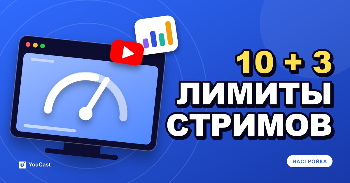 Обложка с заголовком «10 + 3 ЛИМИТЫ СТРИМОВ»