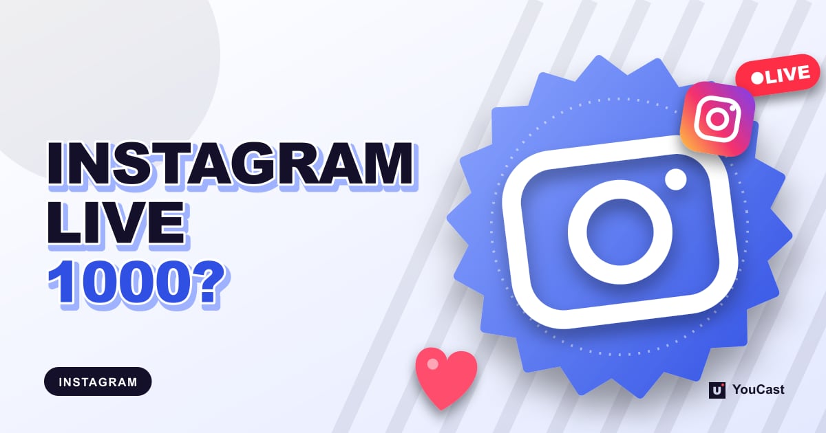 Обкладинка із заголовком «INSTAGRAM LIVE 1000?»