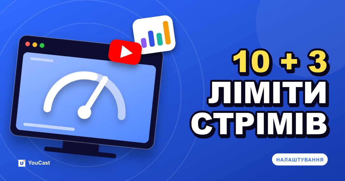 Обкладинка із заголовком «10 + 3 ЛІМІТИ СТРІМІВ»