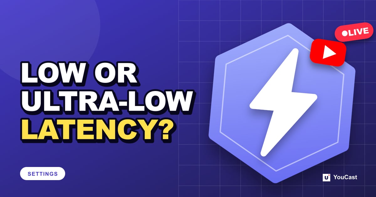 Cover graphic with the headline "LOW OR ULTRA-LOW LATENCY?" and a lightning bolt